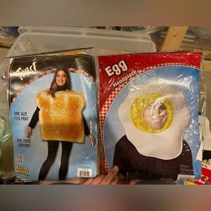 Adult Costume: Egg Headpiece & Toast